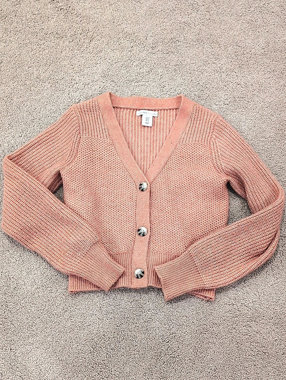 Sincerely Jules Knit Button Front Cardigan Pink Size XS